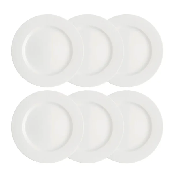 Rörstrand Swedish Grace bord 27 cm 6-pack snow (wit) Swedish Grace bord 27 cm 6-pack snow (wit)