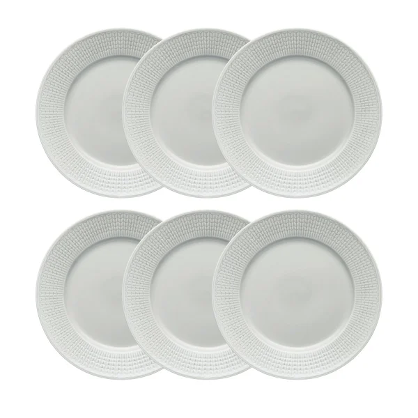 Rörstrand Swedish Grace bord Ø 27 cm 6-pack Dimma (grijs) Mist (grijs)