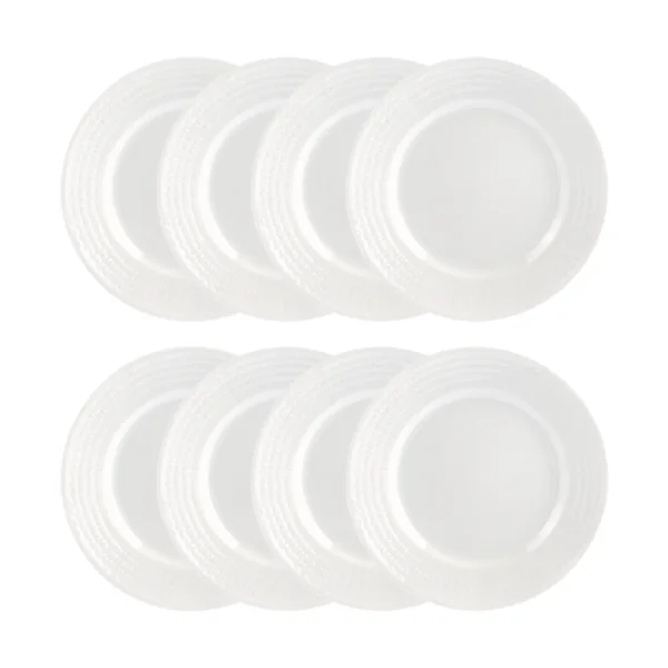 Rörstrand Swedish Grace bord Ø21 cm 8-pack - Sneeuw (wit) Swedish Grace bord Ø21 cm 8-pack - Sneeuw (wit)