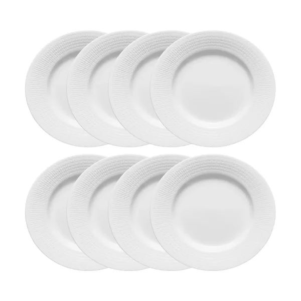 Rörstrand Swedish Grace bord Ø24 cm 8-pack - Sneeuw (wit) Swedish Grace bord Ø24 cm 8-pack - Sneeuw (wit)