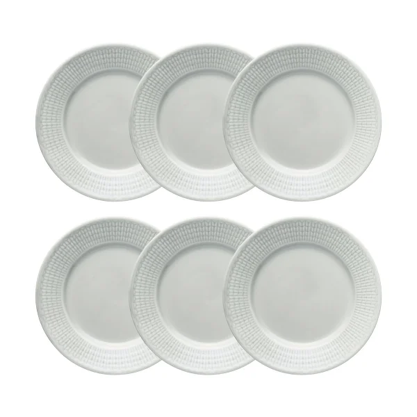 Rörstrand Swedish Grace dessertbord 6-pack Dimma (grijs) Mist (grijs)