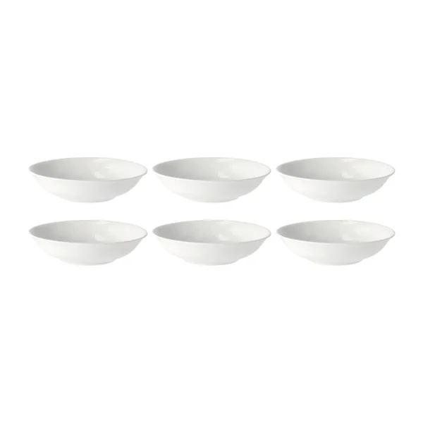 Rörstrand Swedish Grace diep bord Ø 19 cm, 6-pack snow (wit) Swedish Grace diep bord Ø 19 cm, 6-pack snow (wit)