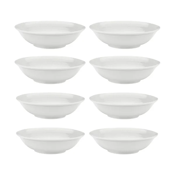 Rörstrand Swedish Grace diep bord Ø19 cm 8-pack - Sneeuw (wit) Swedish Grace diep bord Ø19 cm 8-pack - Sneeuw (wit)