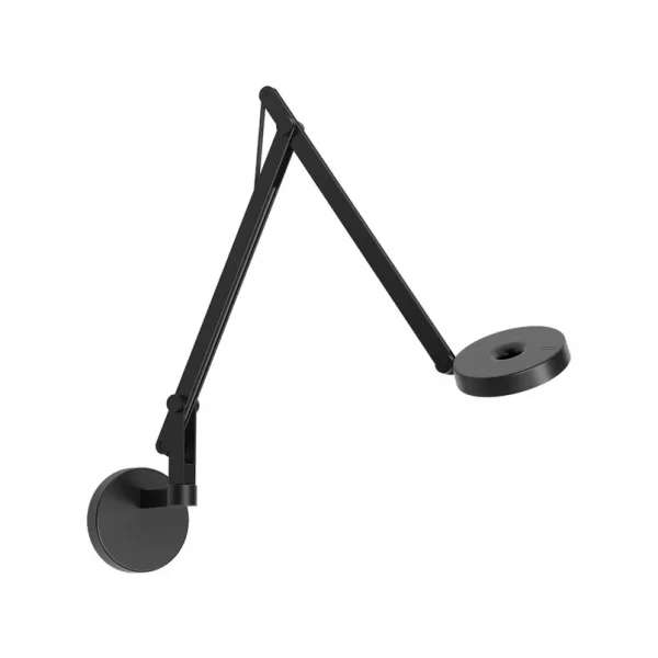 Rotaliana - String W2 Mini wandlamp DTW, zwart, Ø 10,5 cm