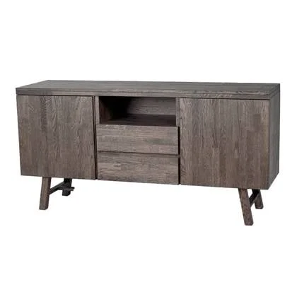 Rowico Home Brooklyn houten dressoir donker eiken - 160 x 80 cm