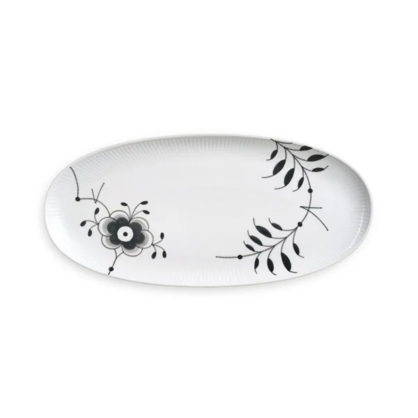 Royal Copenhagen Black Fluted Mega schotel ovaal 37 cm