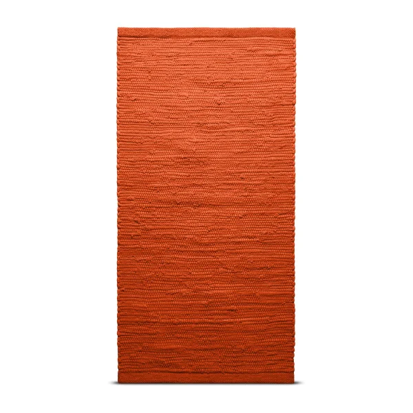 Rug Solid Cotton vloerkleed 140 x 200 cm. Solar orange (oranje)