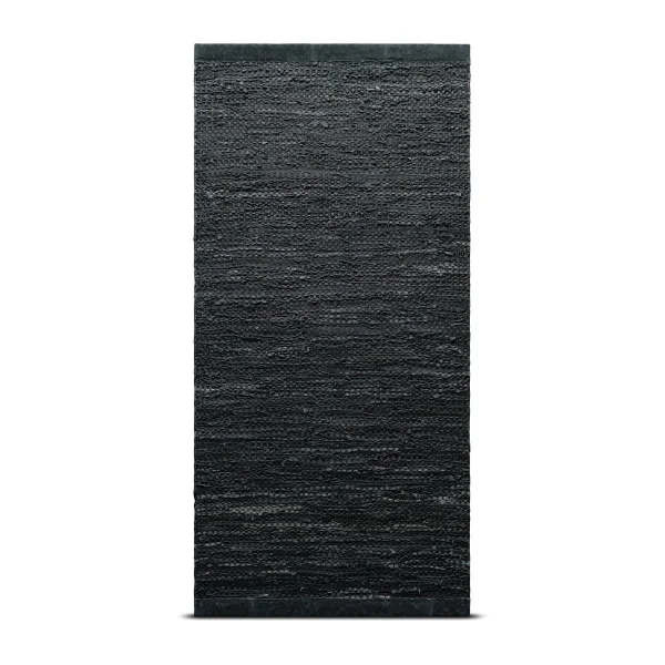 Rug Solid Leather vloerkleed 140 x 200 cm. dark grey (donkergrijs)