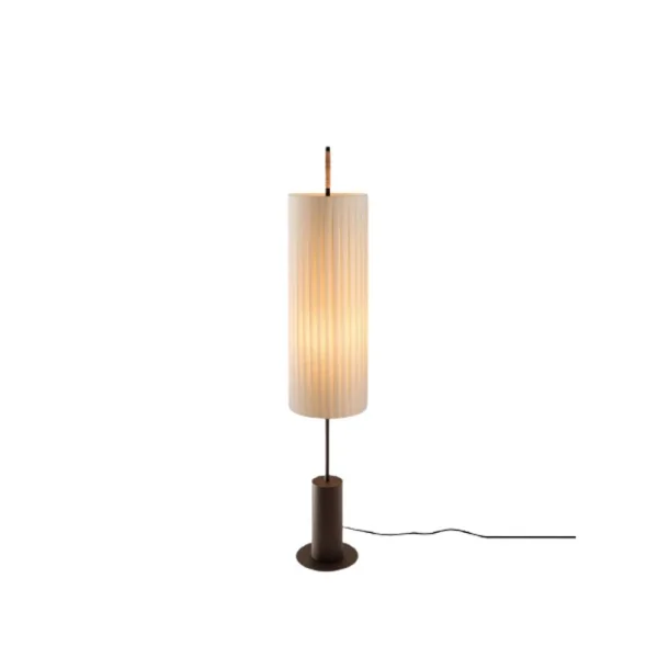Santa & Cole - Dórica vloerlamp, 143 cm, bruin/beige