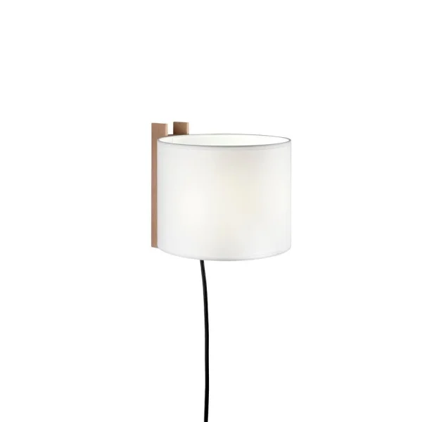 Santa & Cole - TMM Corto Wandlamp w/Plug White/Beech