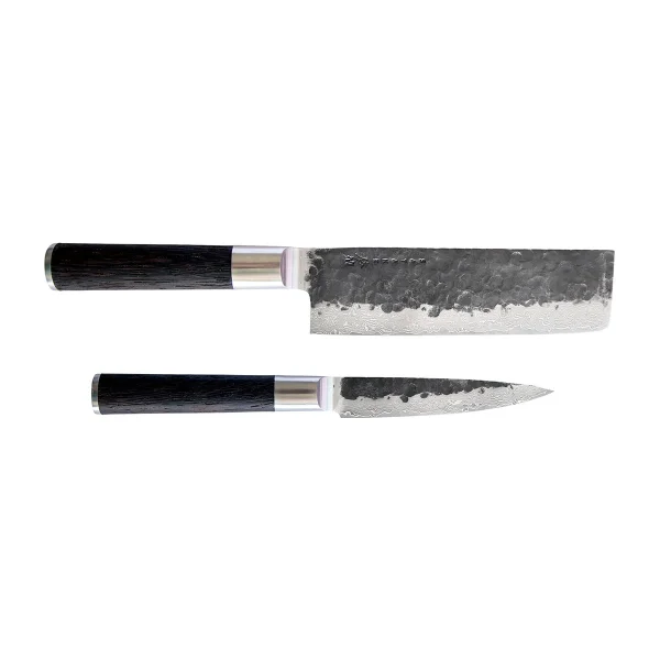 Satake Kuro Nakiri 18 cm met Petty 11 cm 2-delig