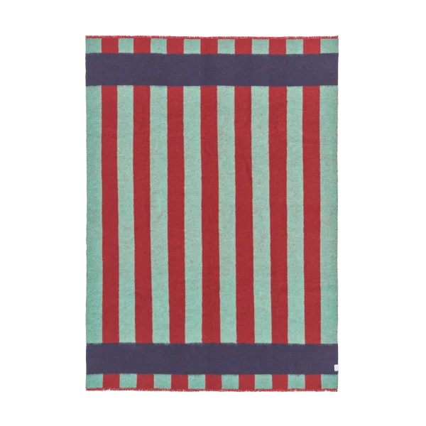 Scandi Living Aisles wollen plaid 130x180 cm Groen