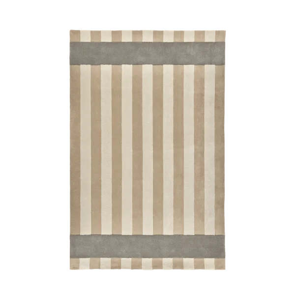 Scandi Living Aisles wollen vloerkleed Beige, 200x300 cm