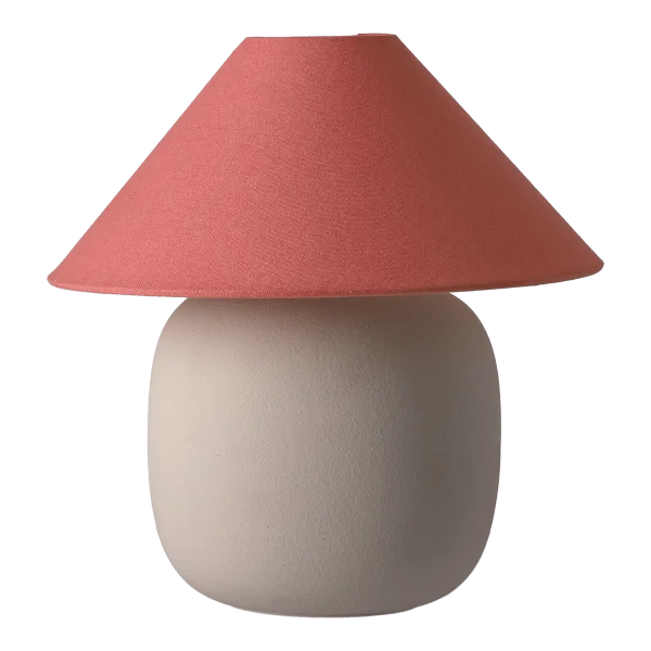 Scandi Living Boulder tafellamp 29 cm beige-peach