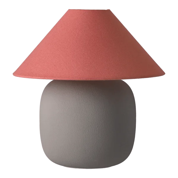 Scandi Living Boulder tafellamp 29 cm grey-peach