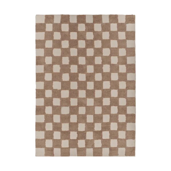 Scandi Living Checker Play vloerkleed 170x240 cm Hazel