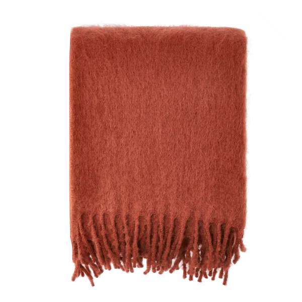 Scandi Living Dune mohair plaid 130x170 cm Sienna