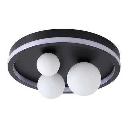 Searchlight Trident Plafondlamp - Zwart