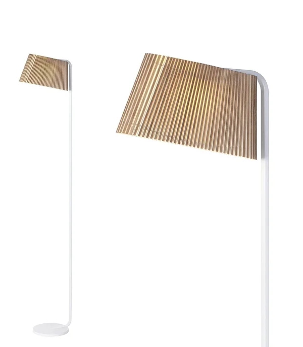 Secto Owalo 7010 vloerlamp - walnotenhout