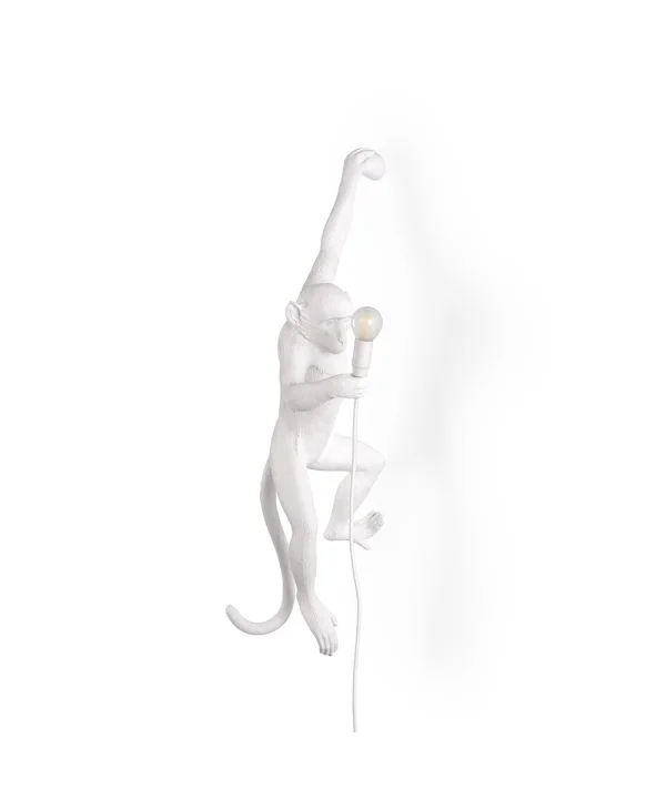 Seletti - Monkey Hanging Wandlamp Left Wit