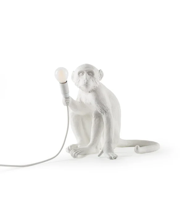 Seletti - Monkey Sitting Tafellamp Wit