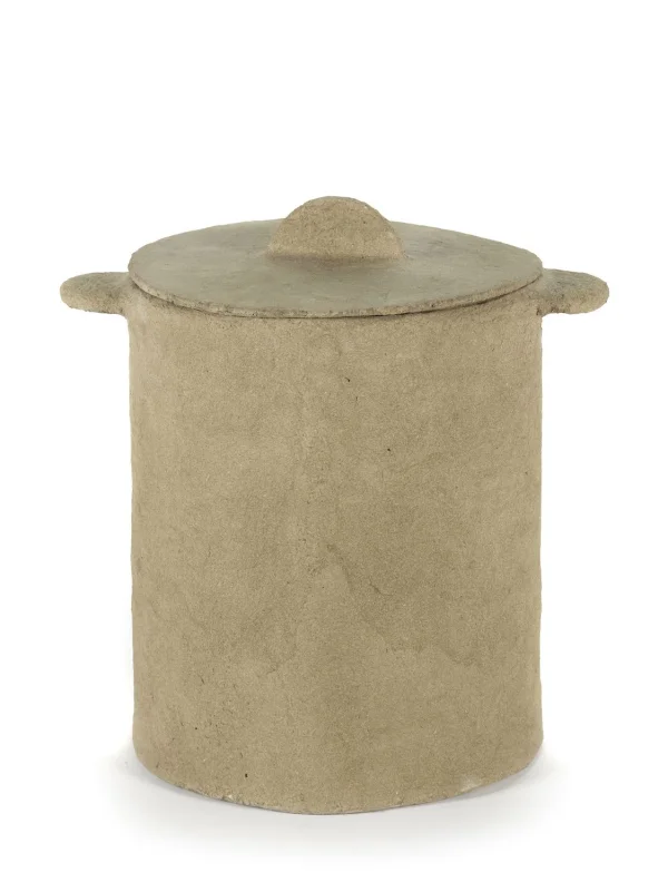 Serax Marie Papier Mache Mand + Deksel - beige