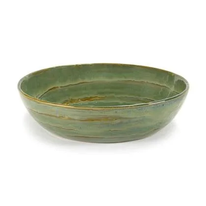 SERAX - Pascale Naessens - Pure Saladeschaal Ø 20 cm - Zeegroen - Set van 4