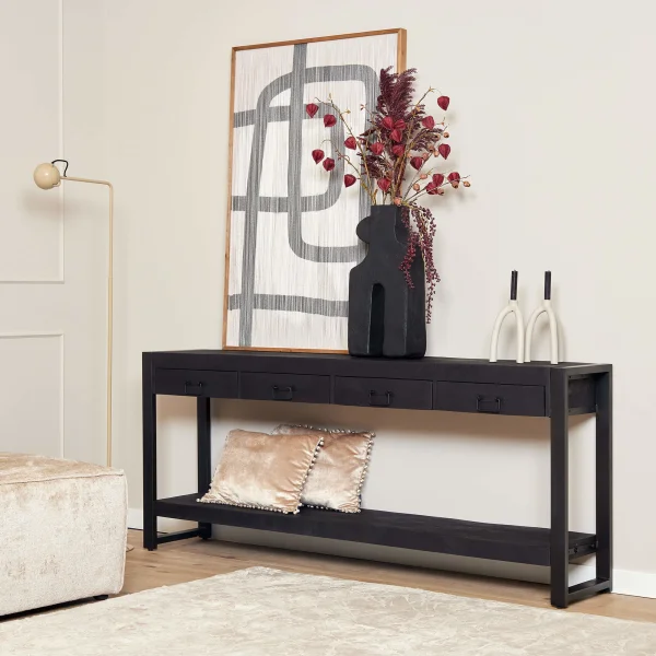 Sidetable Britt Black | 180 cm