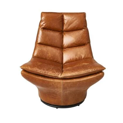 Signature - Draaibare leren Fauteuil ACHILLE - B86 cm