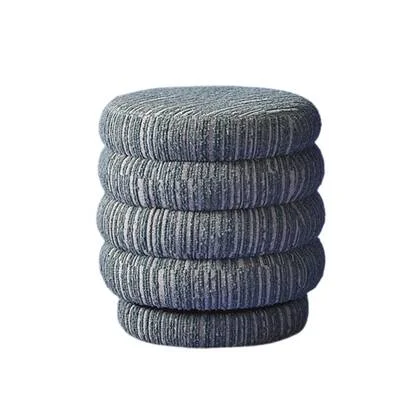 Signature - Draaipoef BIBENDUM - L46 cm - Groene stof