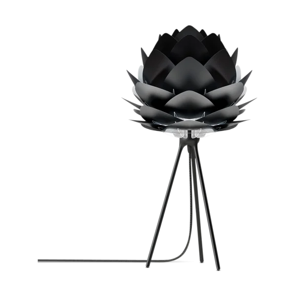 Silvia Mini tafellamp black - met tripod zwart - Ø 32 cm