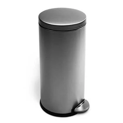 Simplehuman - Afvalemmer Round Step, 30 liter - Simplehuman