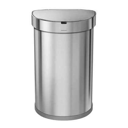 Simplehuman Semi-Round Liner Pocket Sensor Afvalemmer 45 Liter