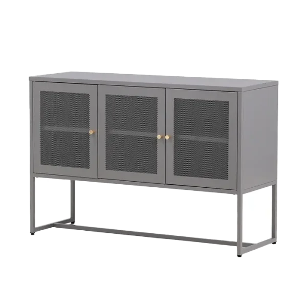 Sita metalen dressoir grijs - 120 x 80 cm