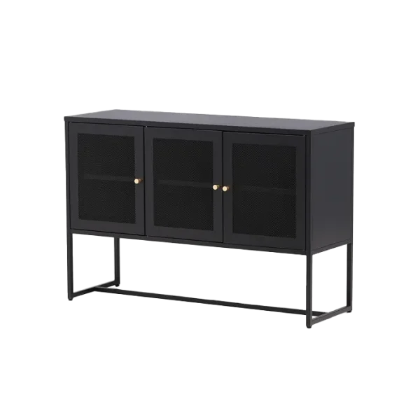 Sita metalen dressoir zwart - 120 x 80 cm