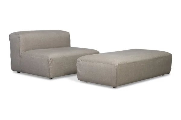 Sits Edda loveseat met poef