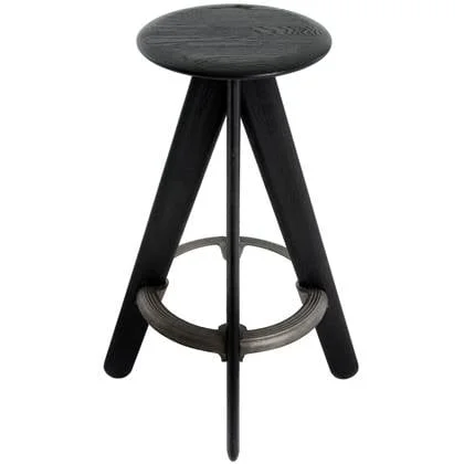 Slab Bar Stool barkruk zwart