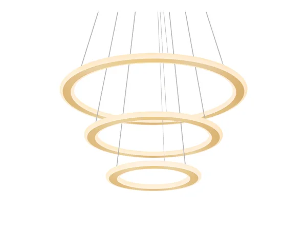 SLV - One Flat Hanglamp Triple 2700/3000K Brass