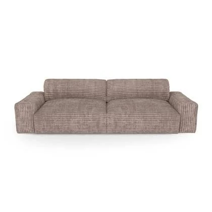 Sofa 4 zits corduroy XXL taupe 240cm