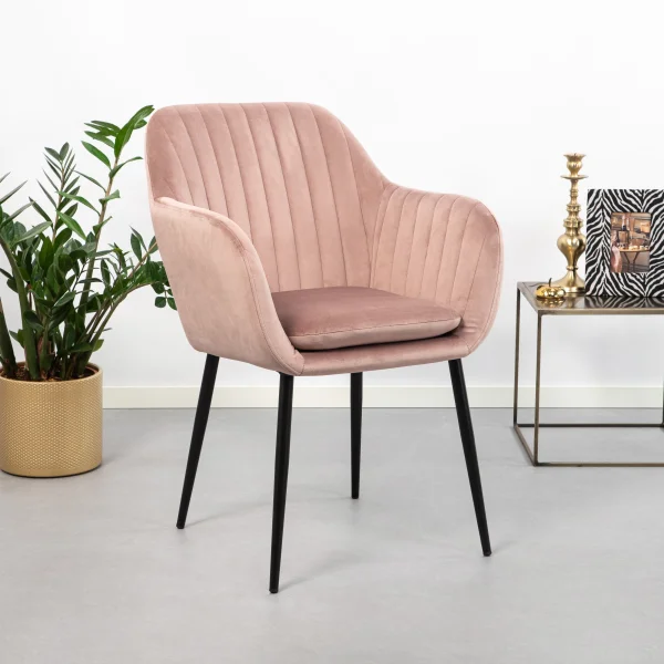 Sohome Eetkamerstoel Albin Velvet - Dusty Rose