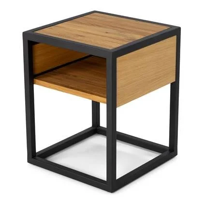 Spinder Design DIVA ONE-NIGHTSTAND Nachtkast - Naturel | Zwart