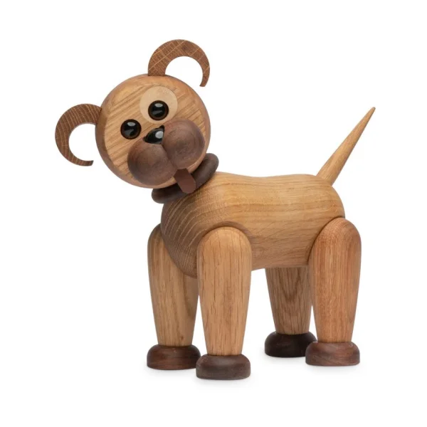 Spring Copenhagen Buddy Hond decoratie 20,5 cm Eik