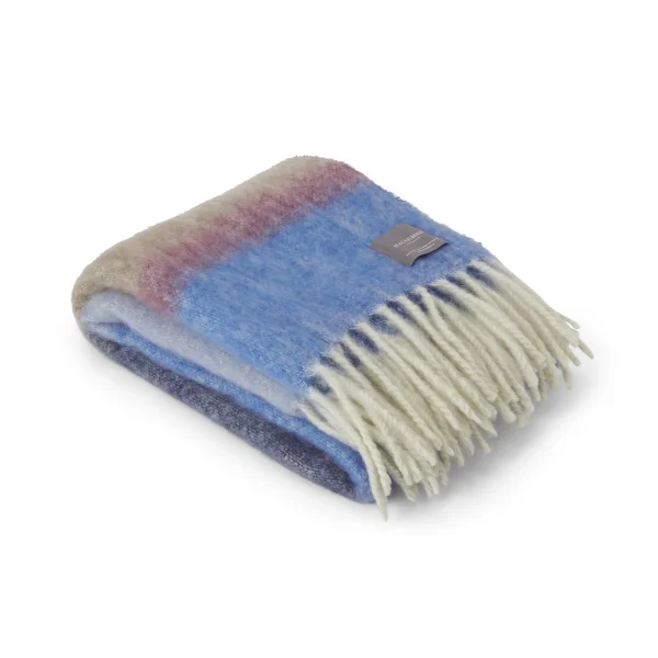 Stackelbergs Mohair plaid Stripe Blue, Azur & Camel