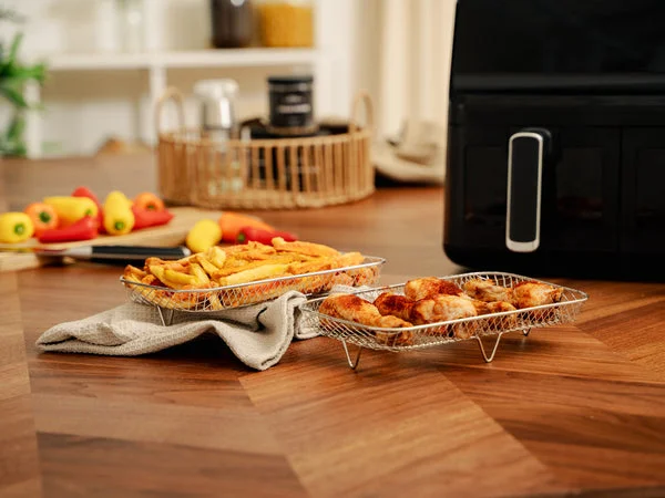 Stapelbare airfryer-rekken dual