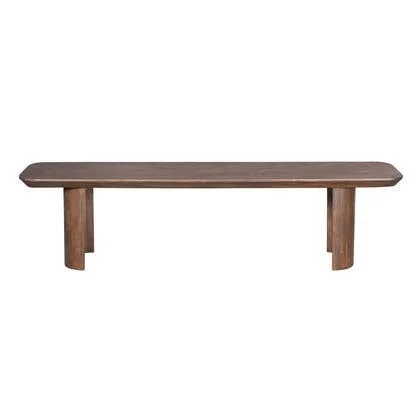 StarFurn - Eetkamerbank Bruin Hout - 280x38x45cm - Maré