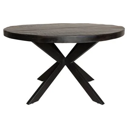 Starfurn Eetkamertafel Denver Black | Rond | 120 cm