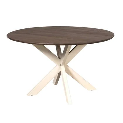 StarFurn - Eettafel Deens Ovaal Bruin|Zand - 150x150x76cm - Madison
