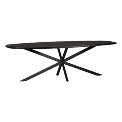 Starfurn Eettafel Elegance Black | Deens ovaal | 200x100 cm