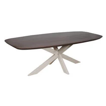 Starfurn Eettafel Madison Walnut | 280 cm | Deens Ovaal | Poot Sand