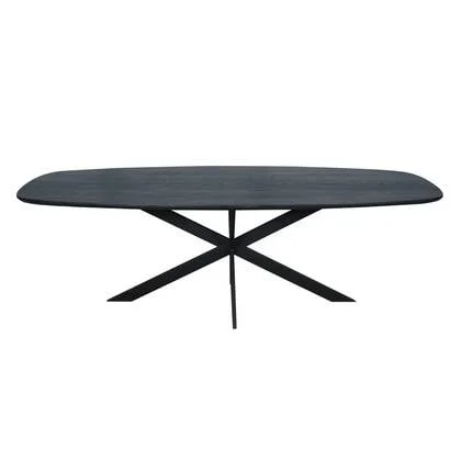 Starfurn Eiken eettafel Ferris | Deens Ovaal 240 cm | Zwart